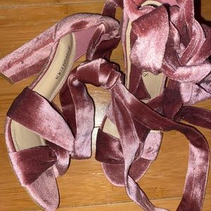 Tie Up Heeled Sandals